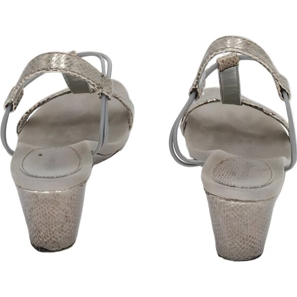 LifeStride Miami Strappy Wedge Sandals Platino Gold Women's US 5.5M - Picture 3 of 6
